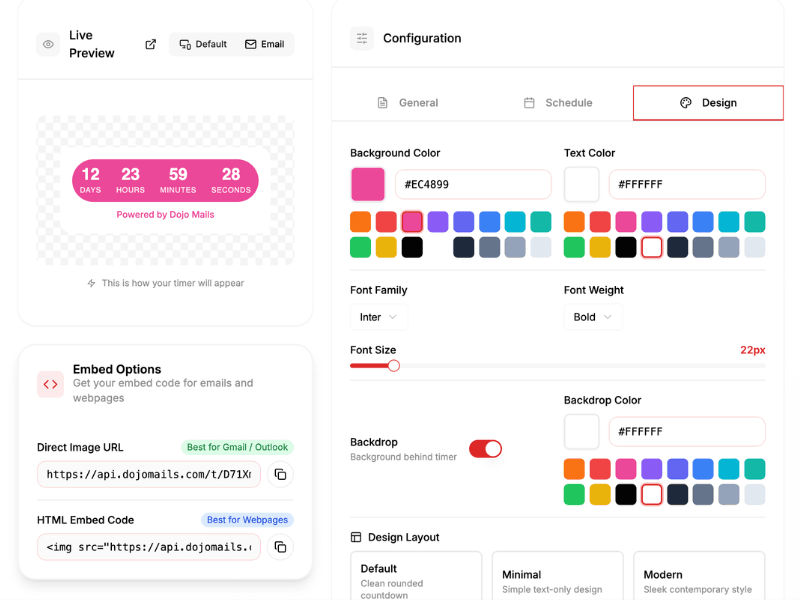 Edit your Countdown Timer